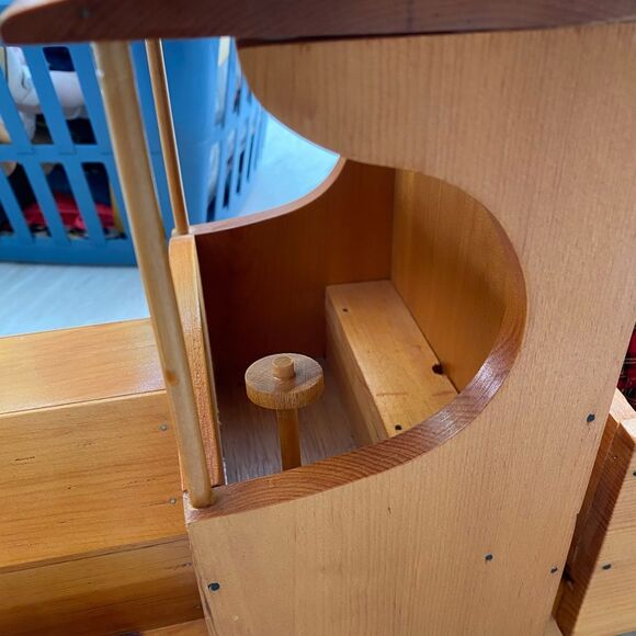 26” Handmade Vintage Wooden Toy Truck/ Dump Truck - Can Be Used As Home Decor - Picture 6 of 10